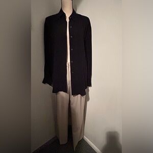 (2) Anne Klein/Anne Klein II Separate Pieces: Slacks Size 10/Silk Blouse Size 6
